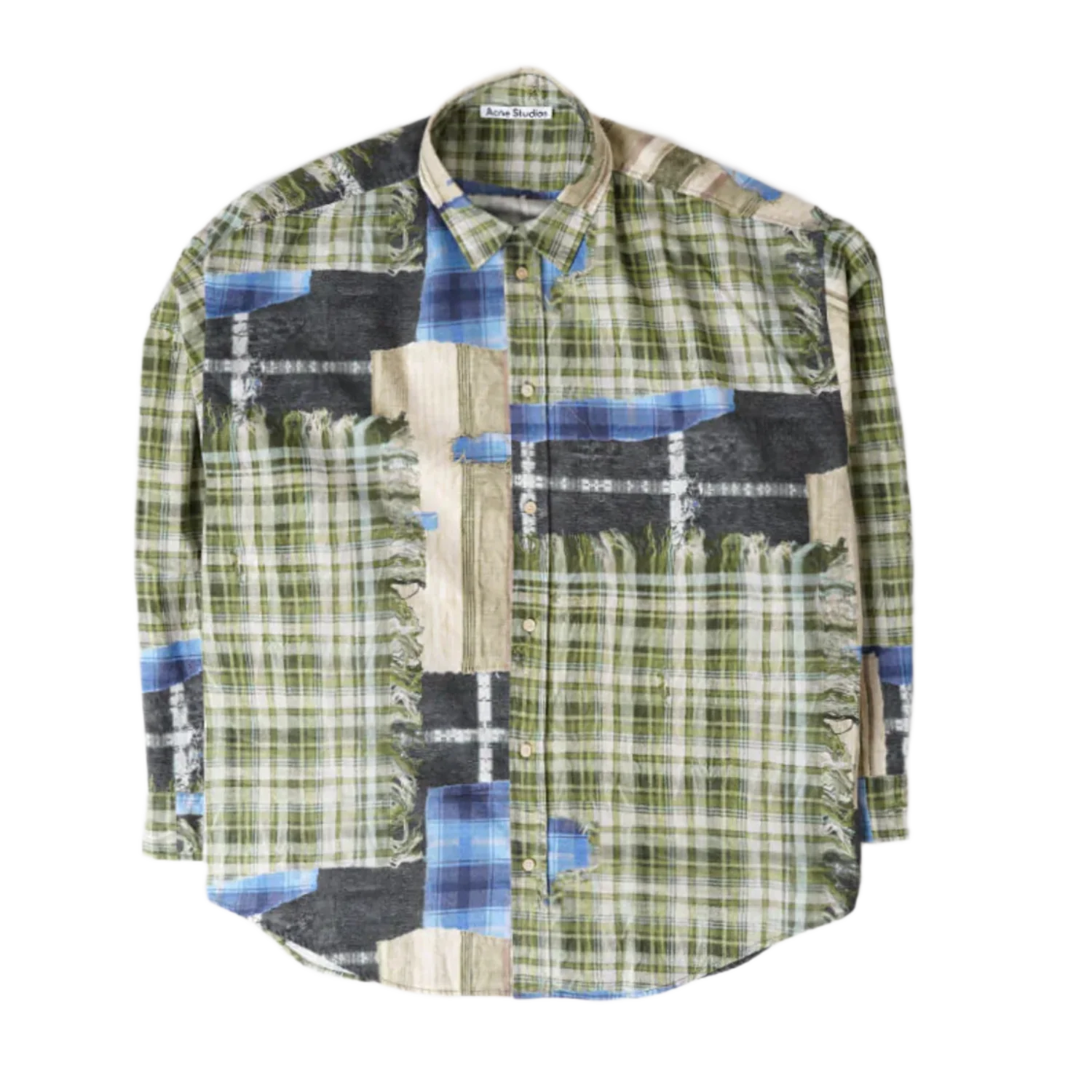 Acne Studios 'Multiprint' Green Button Up Shirt