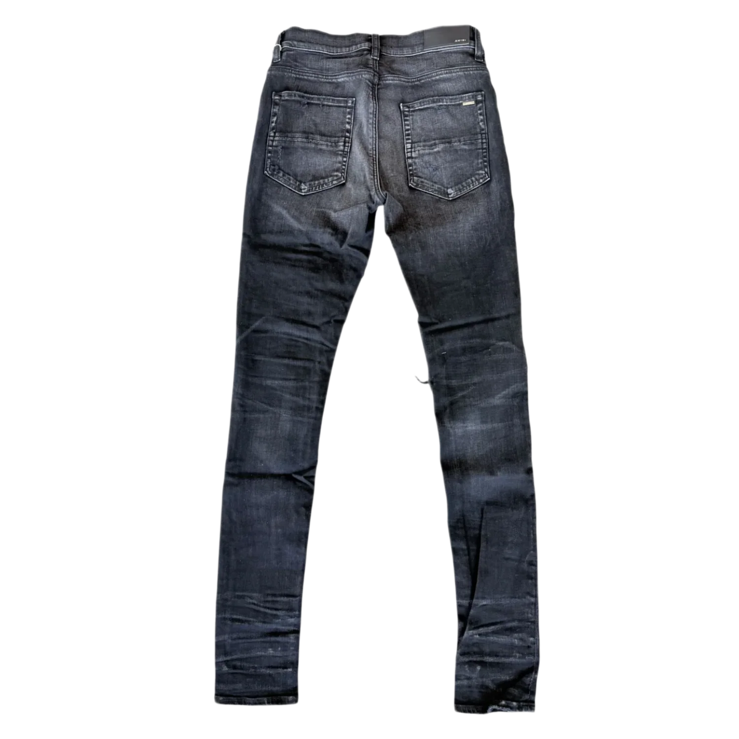 Amiri 'Aged Black Distressed Rainbow Paisley Thrasher' Jeans - Image 2