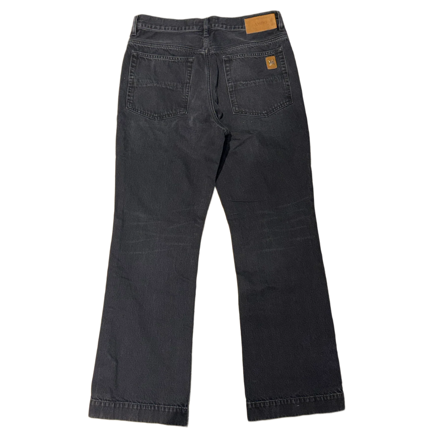 Amiri 'Black' Straight Flare Jeans - Image 2