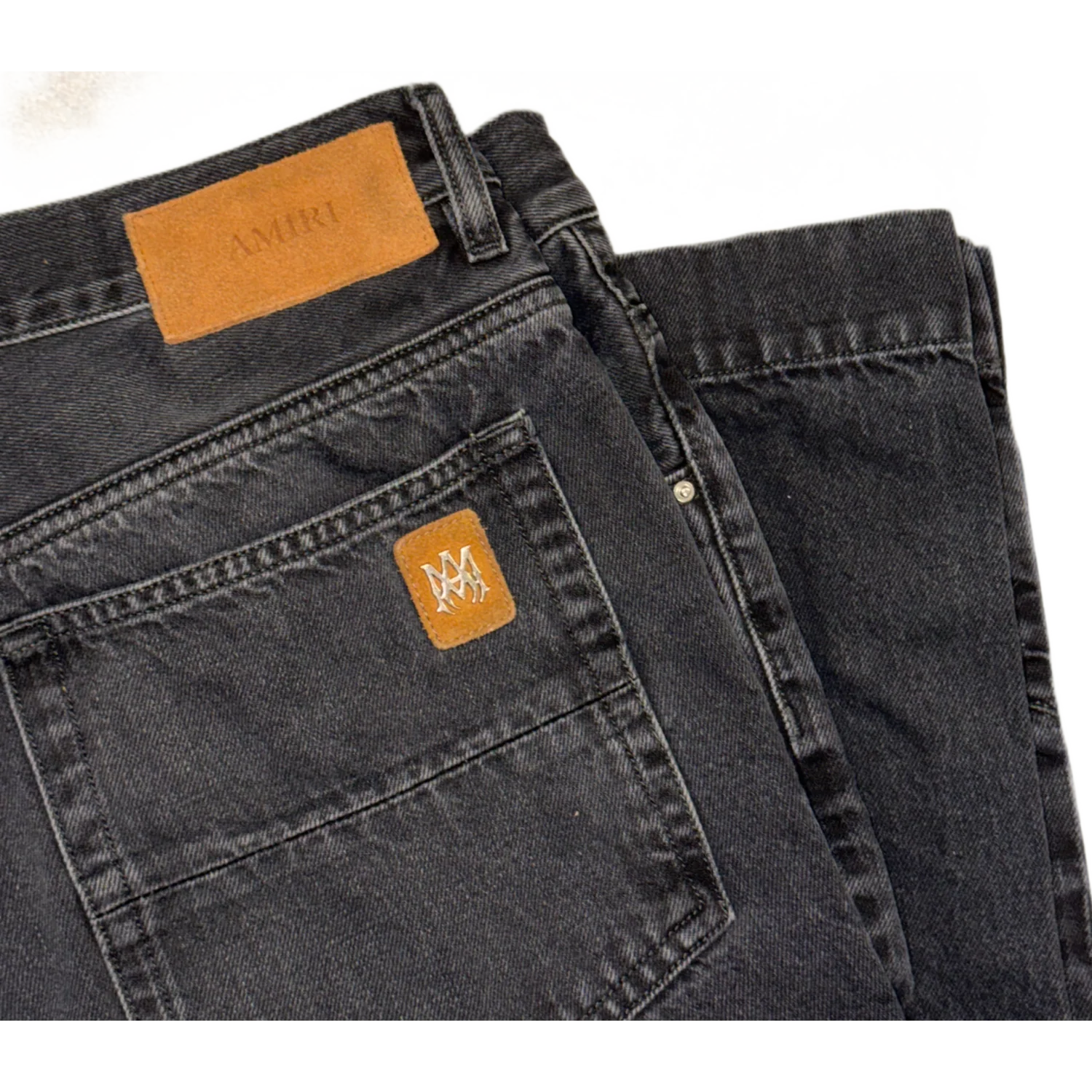 Amiri 'Black' Straight Flare Jeans - Image 3