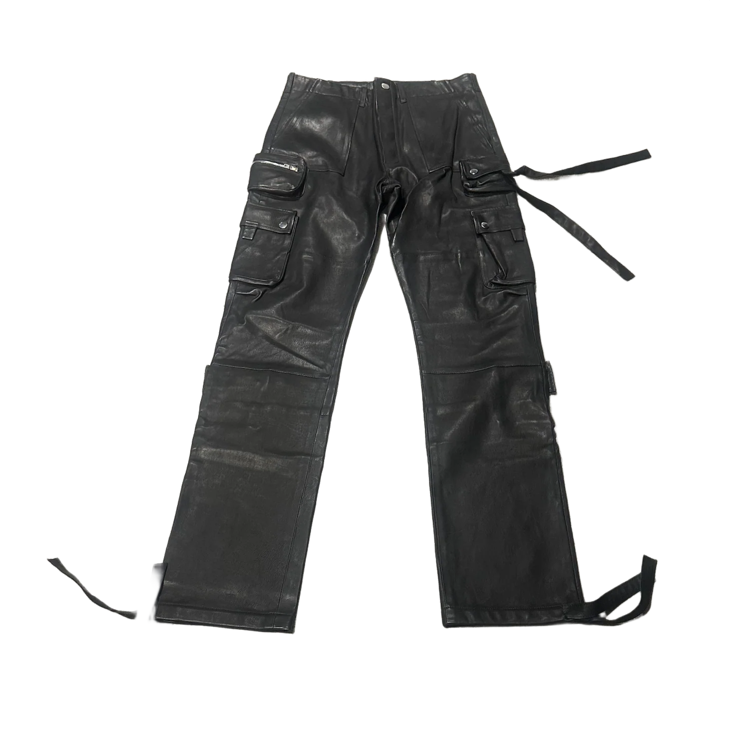 Amiri 'Black' Tactical Leather Pants