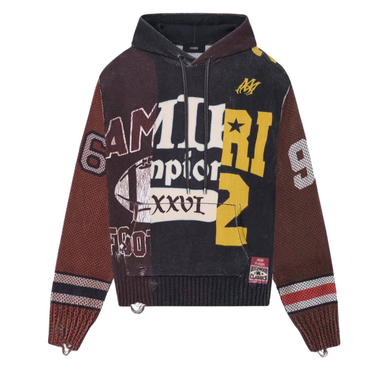 Amiri 'Spliced' Knit Hoodie