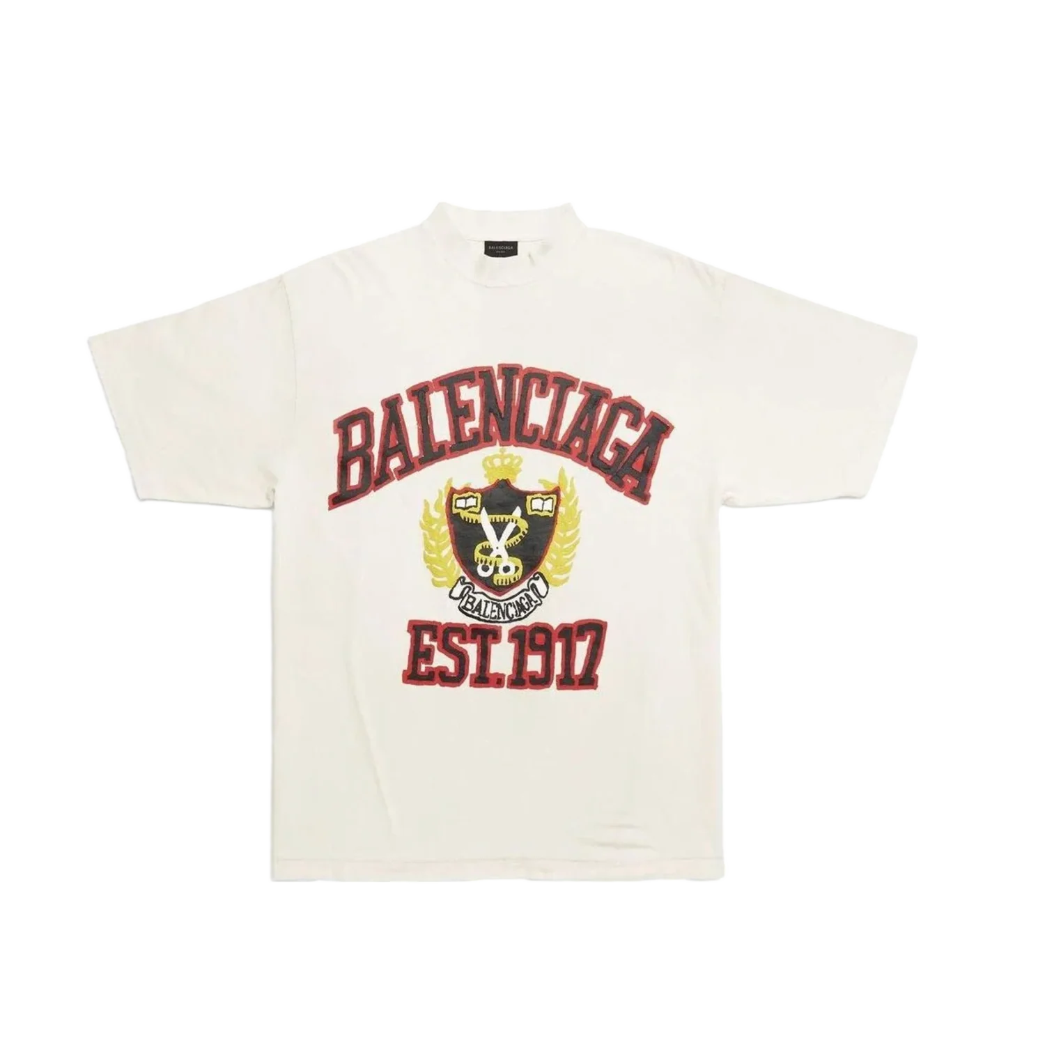 Balenciaga 'Est 1917' White Tee