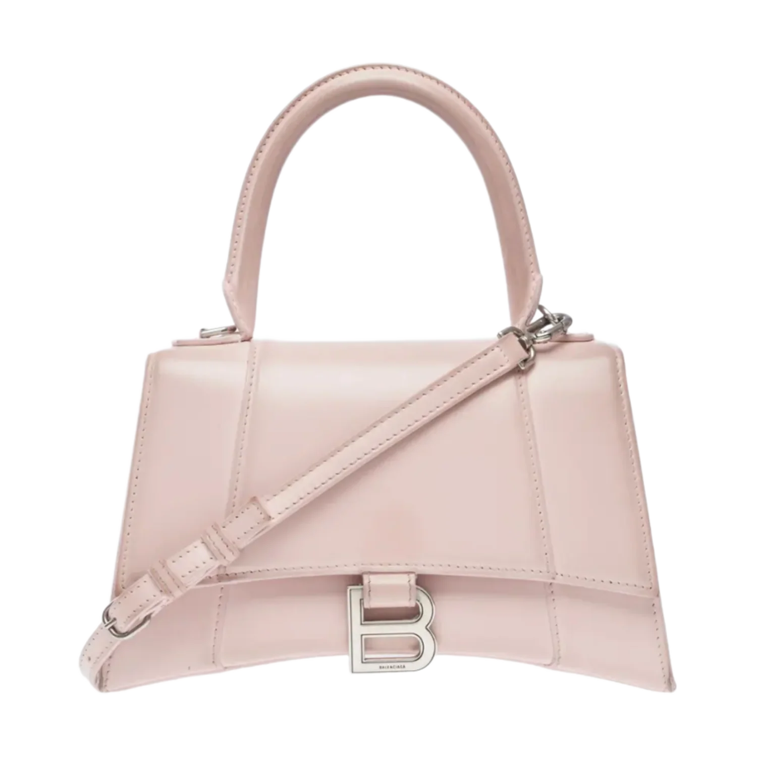 Balenciaga Hourglass S 'Pink Leather' Top Handle Handbag
