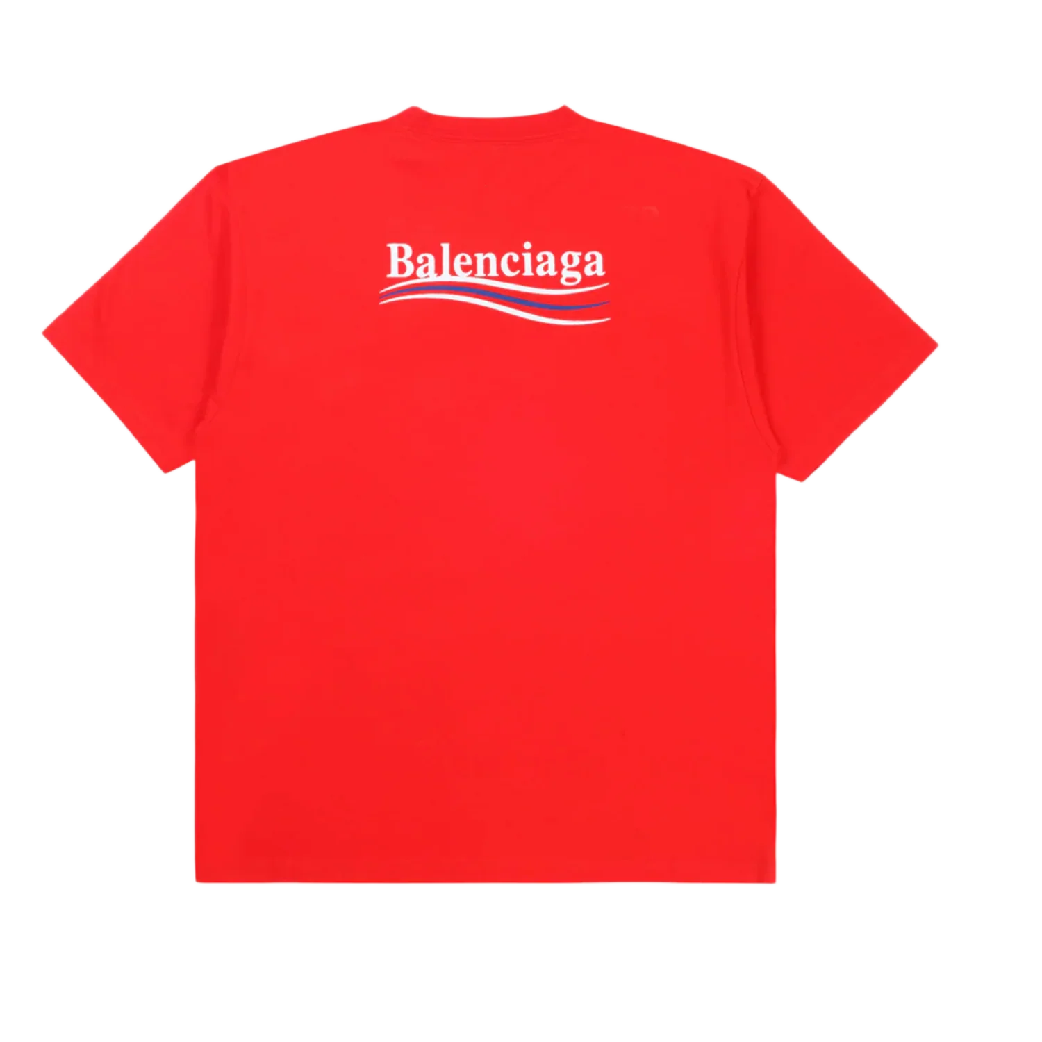 Balenciaga 'Red Political Campaign' Embroidered Logo Tee - Image 2