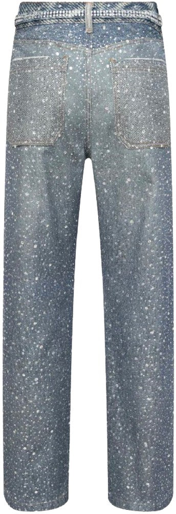 Birth Of Royal Child '3D Printed Washed' 20k Swarovski Blue Jeans - Image 2