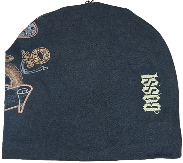Bossi 'Black Hilly' Rhinestone Vintage Beanie - Image 2
