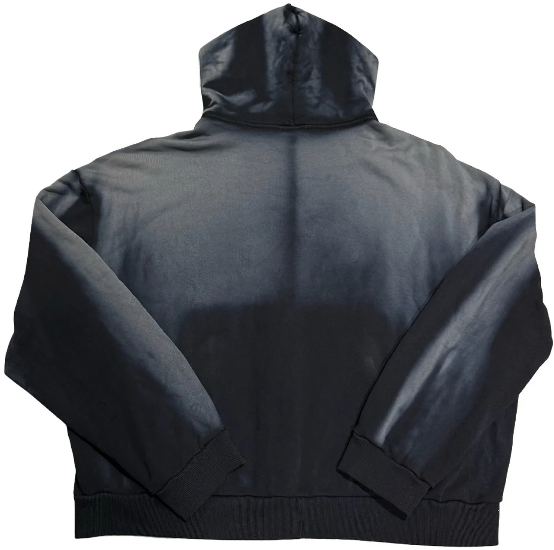 Bossi 'Silver Heavy Metal' Washed Black Rhinestone Zip-Up - Image 2
