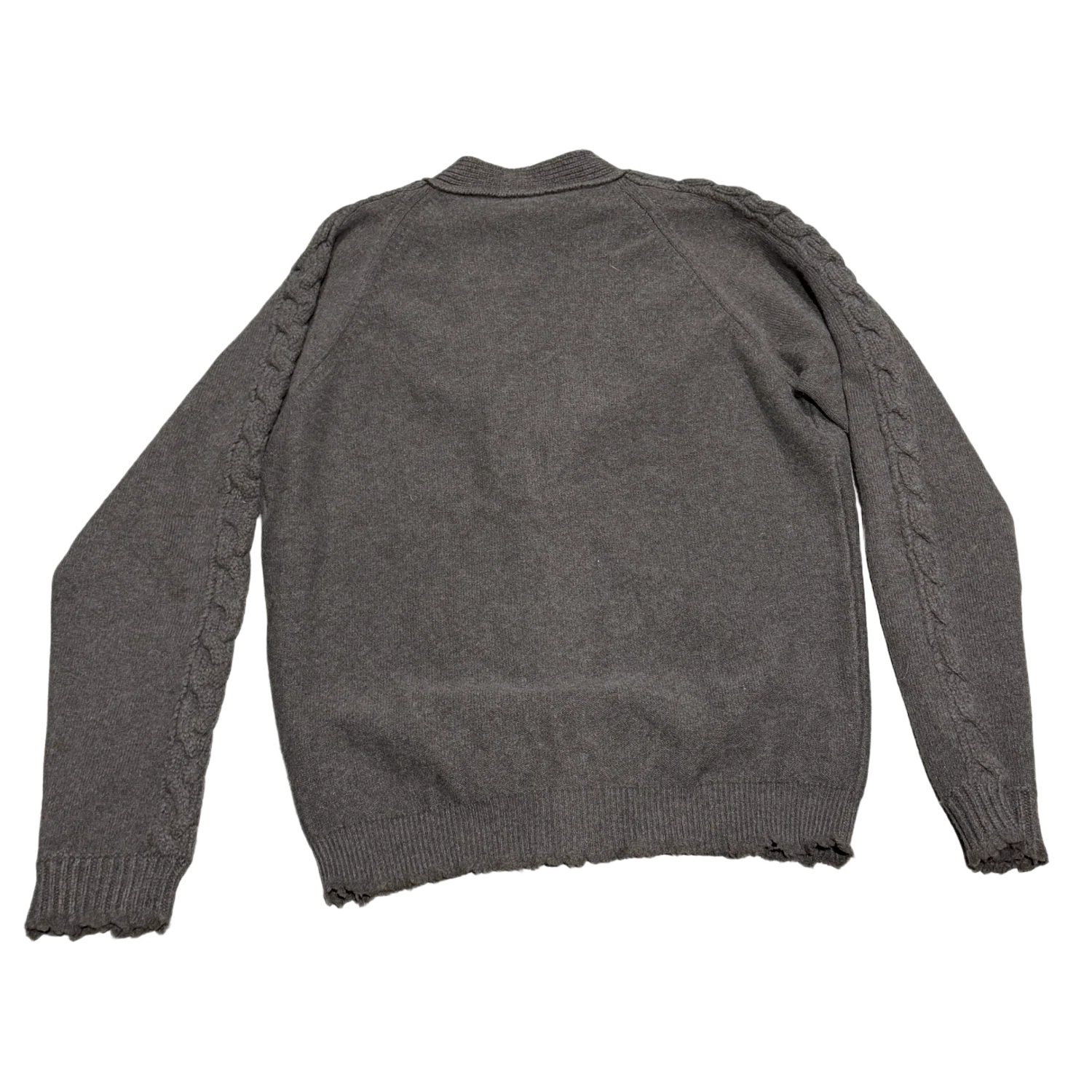 Bottega Veneta 'Grey Merino Wool' V-Neck Cardigan - Image 2