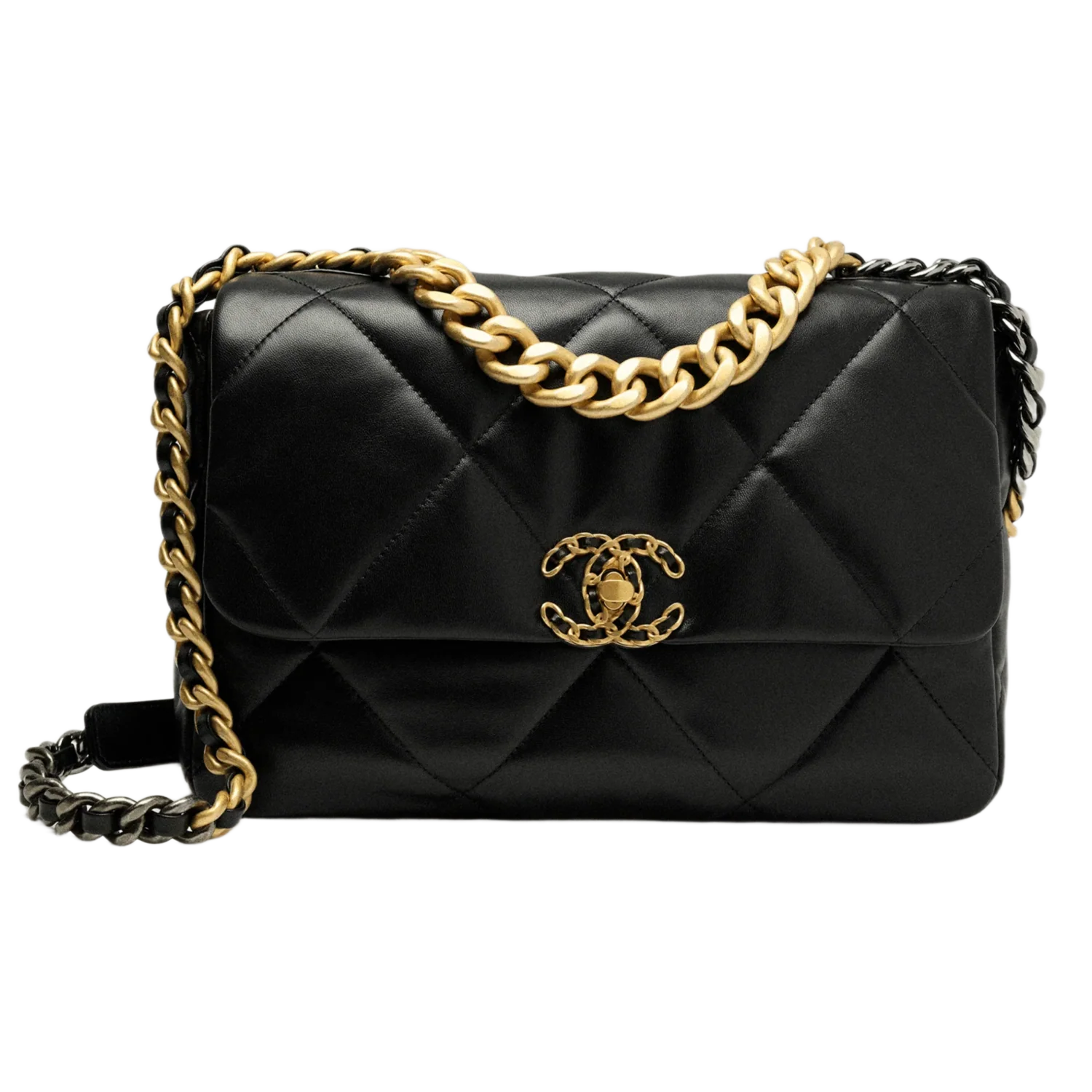Chanel 19 'Black' Large Lambskin Bag
