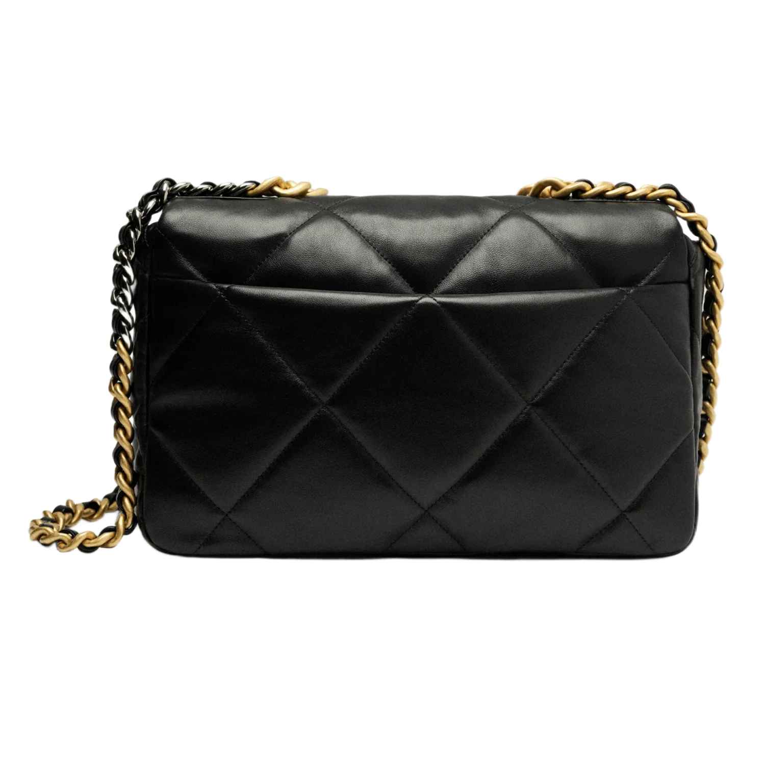 Chanel 19 'Black' Large Lambskin Bag - Image 2