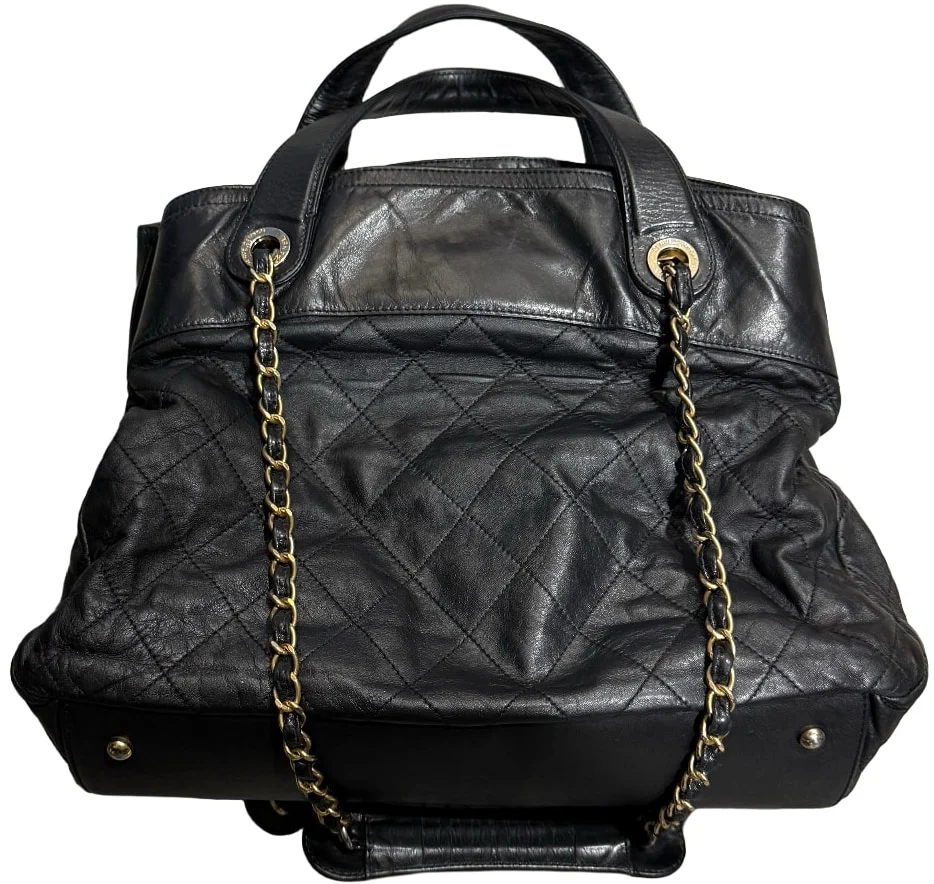 Chanel In The Mix 'Black' Quilted Shopping Tote - Image 2
