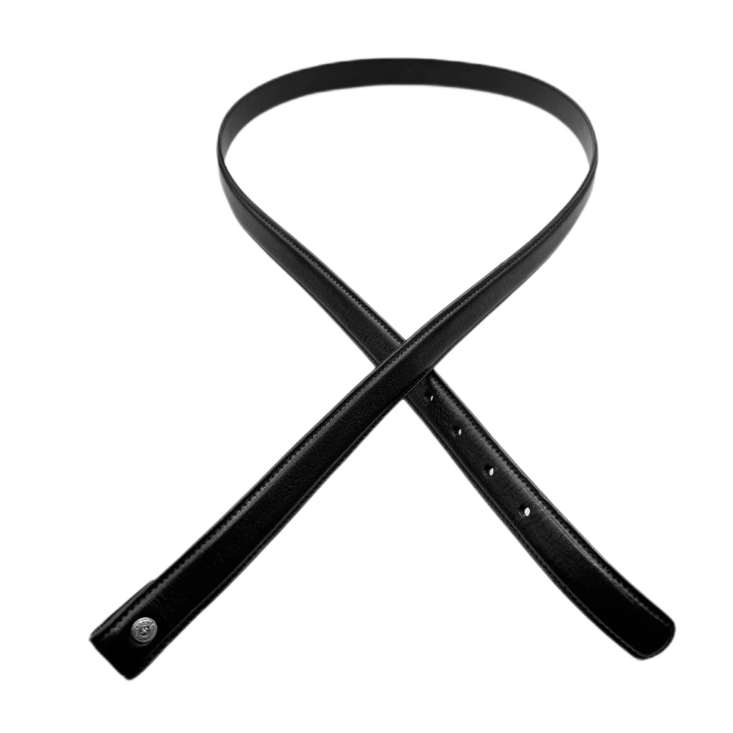 Chrome Hearts 1 inch Black Leather Belt Strap - Image 2