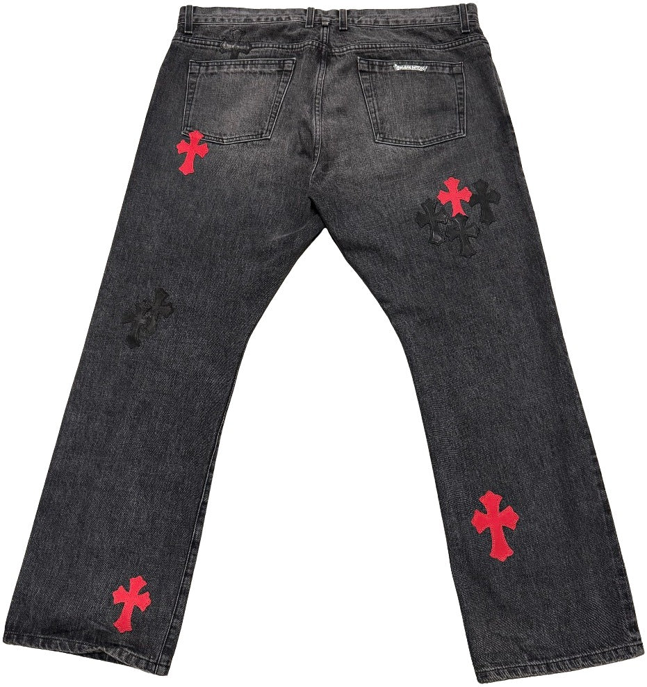 Chrome Hearts '26 Patch' Black Jeans - Image 2