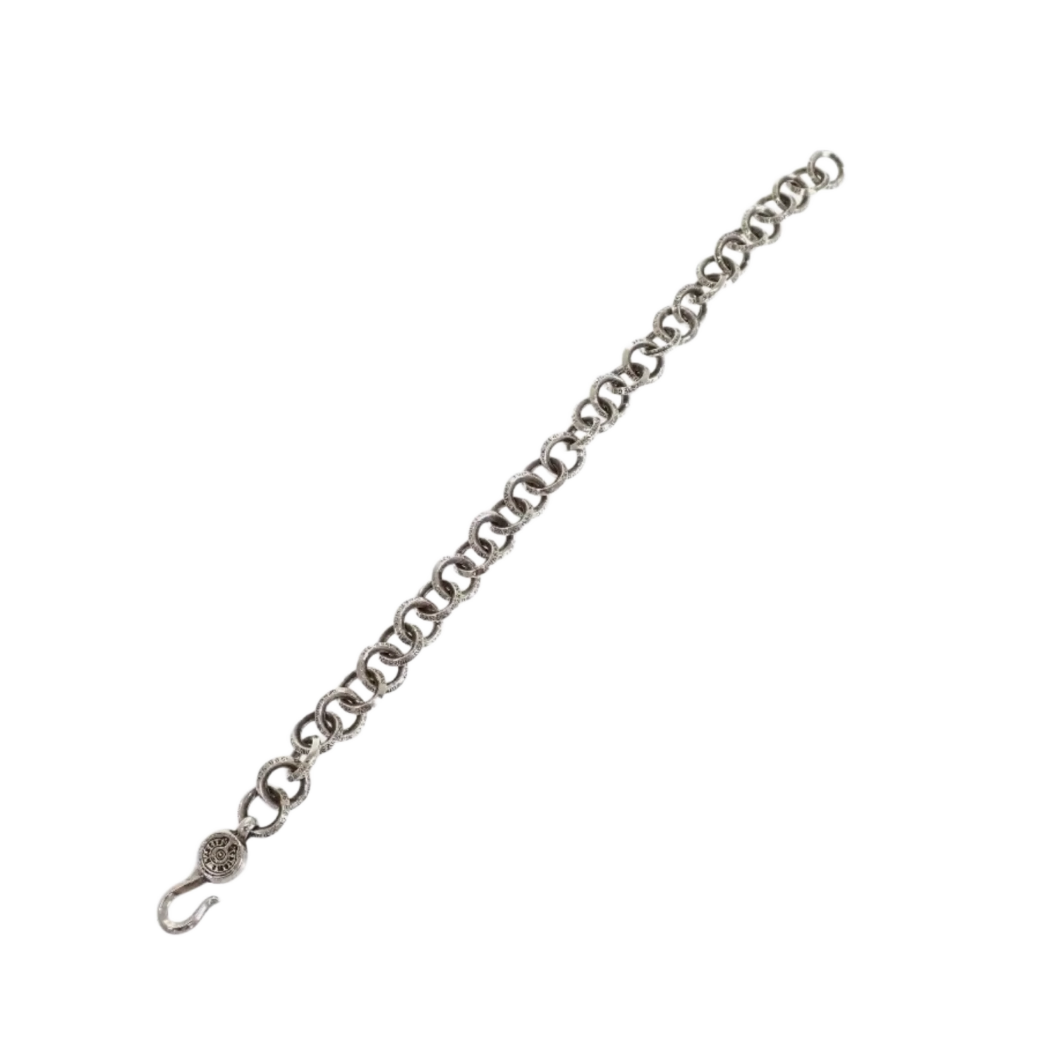 Chrome Hearts 'B Ring' 9 In Silver Bracelet - Image 2