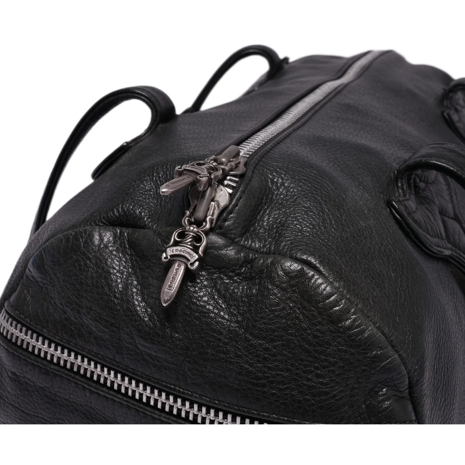 Chrome Hearts 'Black' Duffle Zip Bag - Image 7