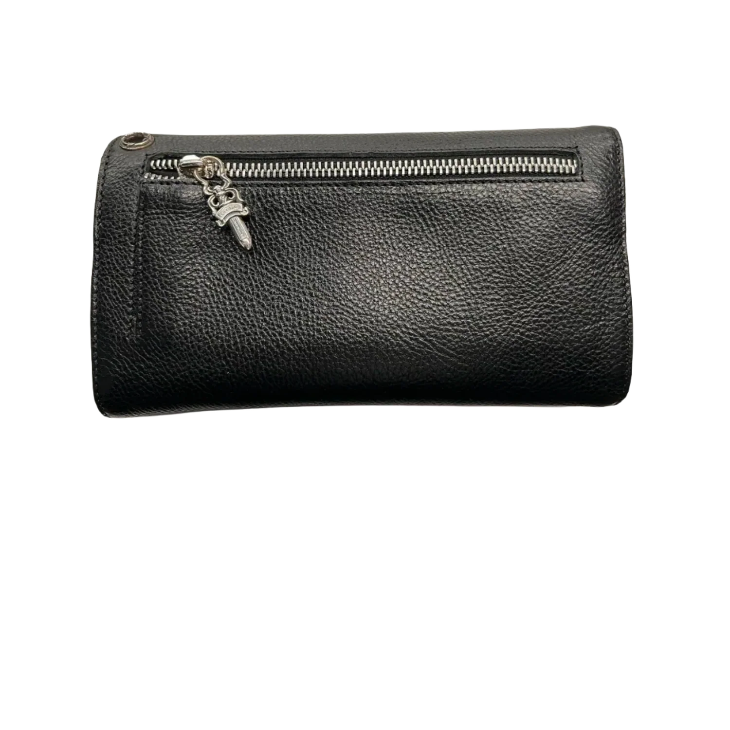 Chrome Hearts 'Black' Leather Wave Wallet Long - Image 2