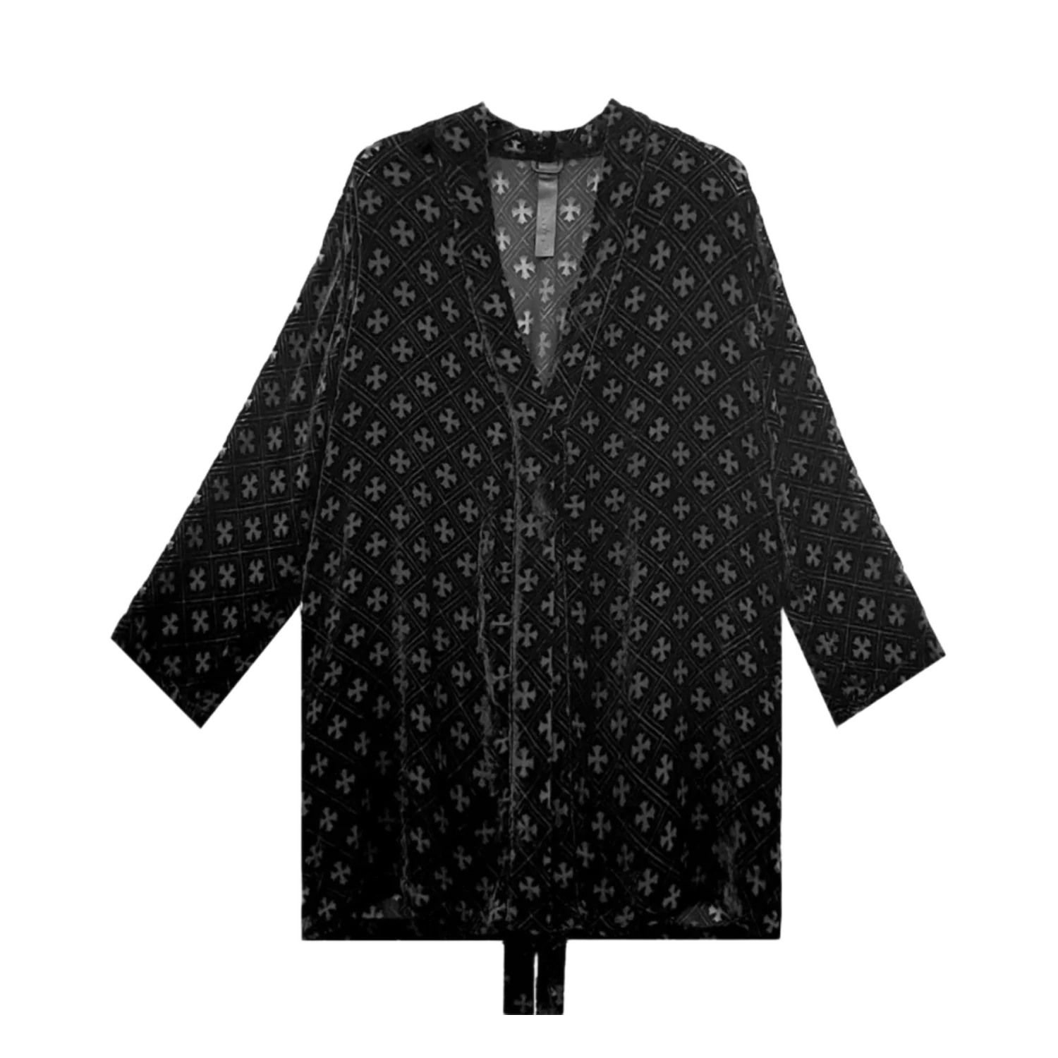 Chrome Hearts 'Black' Velvet Cross Nightgown