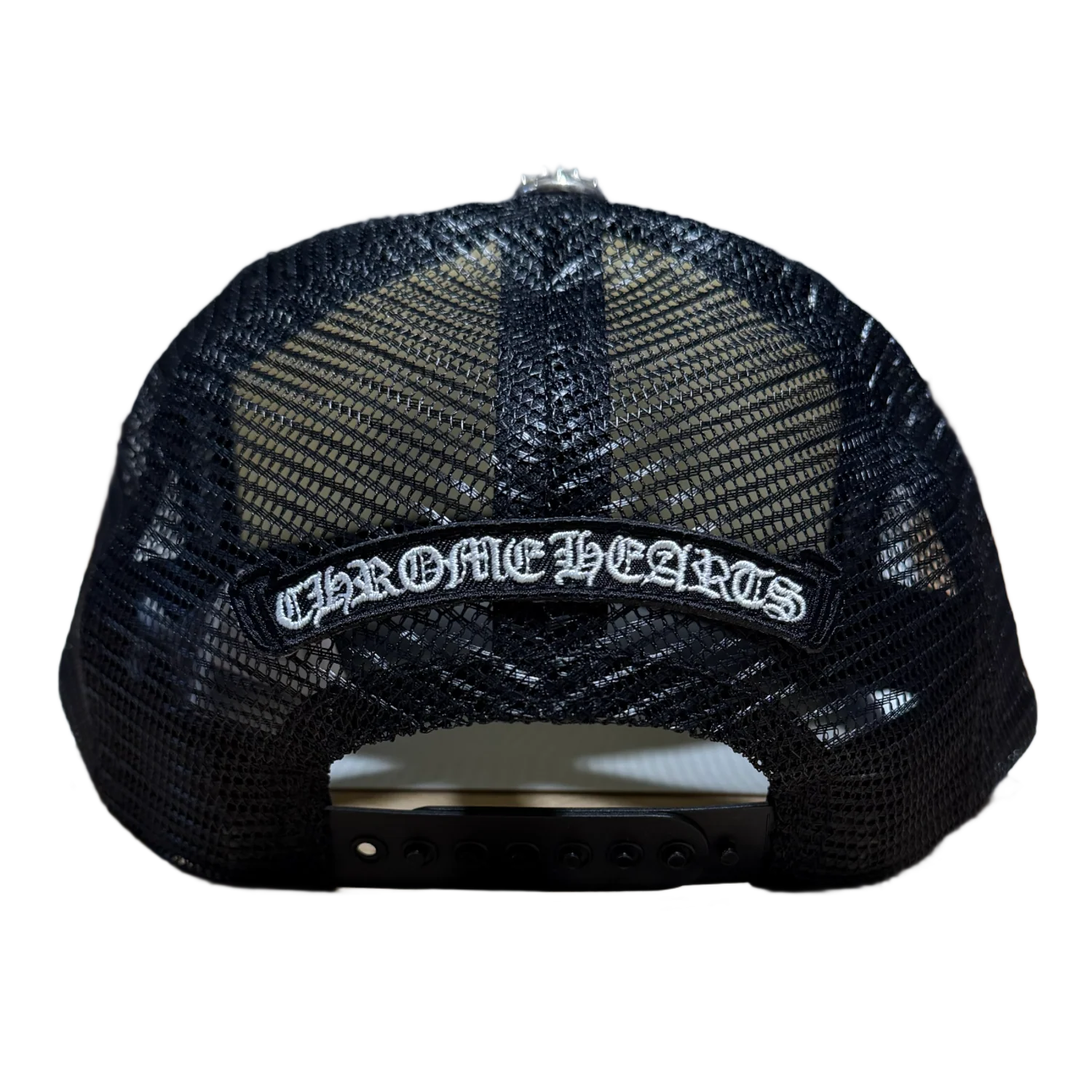 Chrome Hearts 'Camo Triple Cross' Black/White Trucker - Image 2