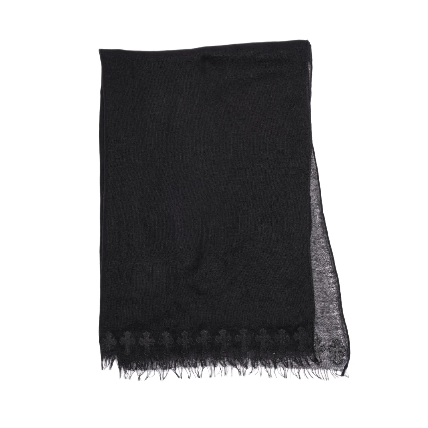 Chrome Hearts 'Cross Patch' Cashmere Scarf - Image 2