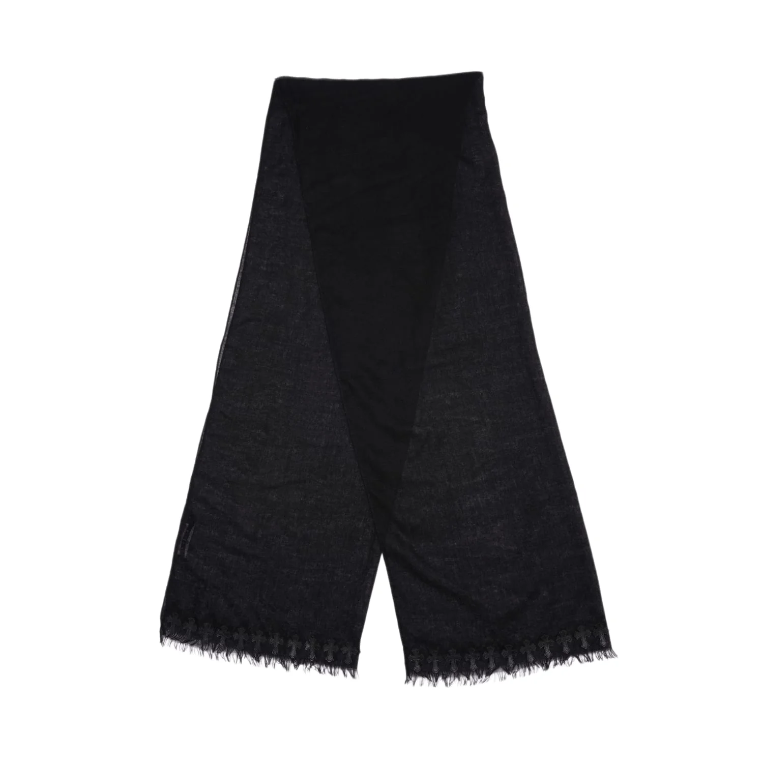 Chrome Hearts 'Cross Patch' Cashmere Scarf - Image 3