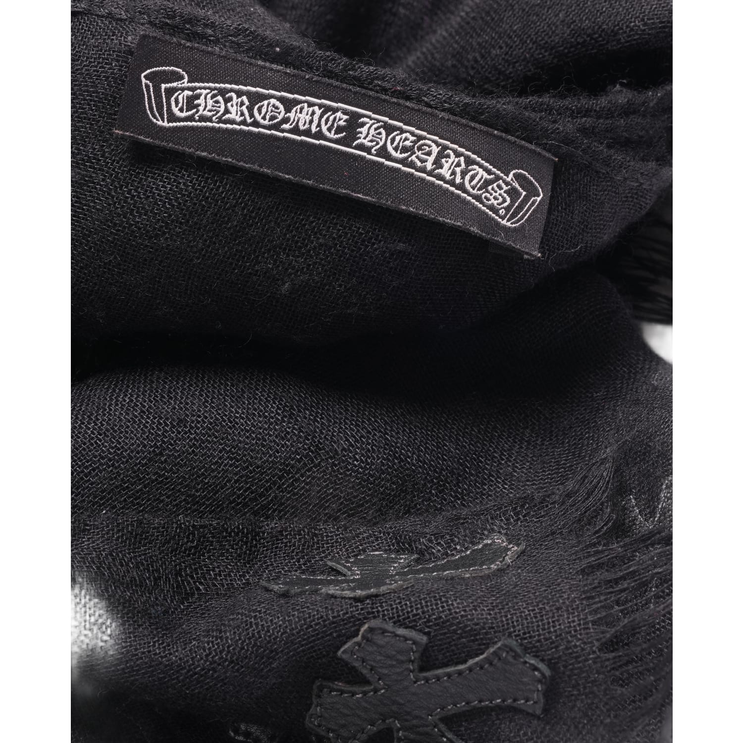 Chrome Hearts 'Cross Patch' Cashmere Scarf - Image 4