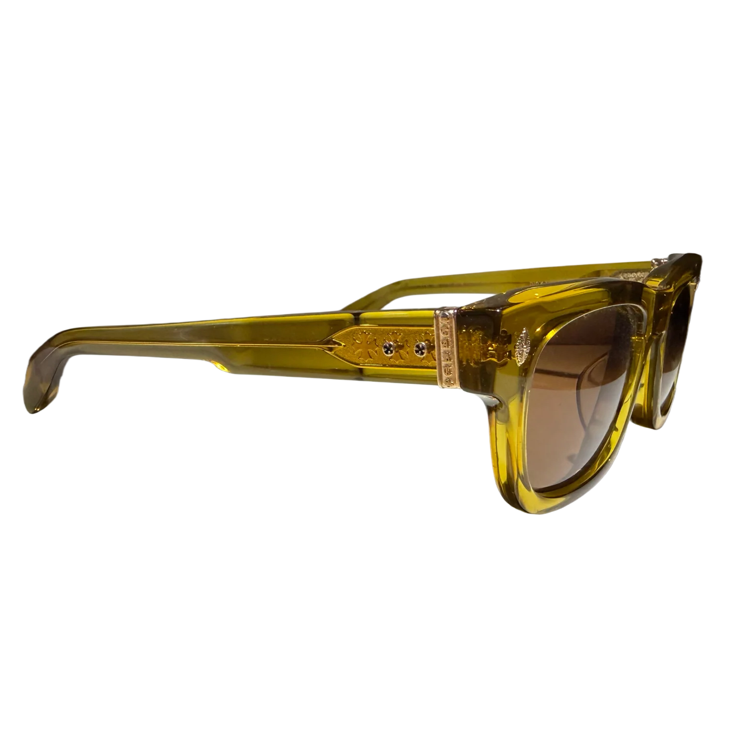 Chrome Hearts 'Dick Fitzener' Brown Tint Malt Sunglasses - Image 2