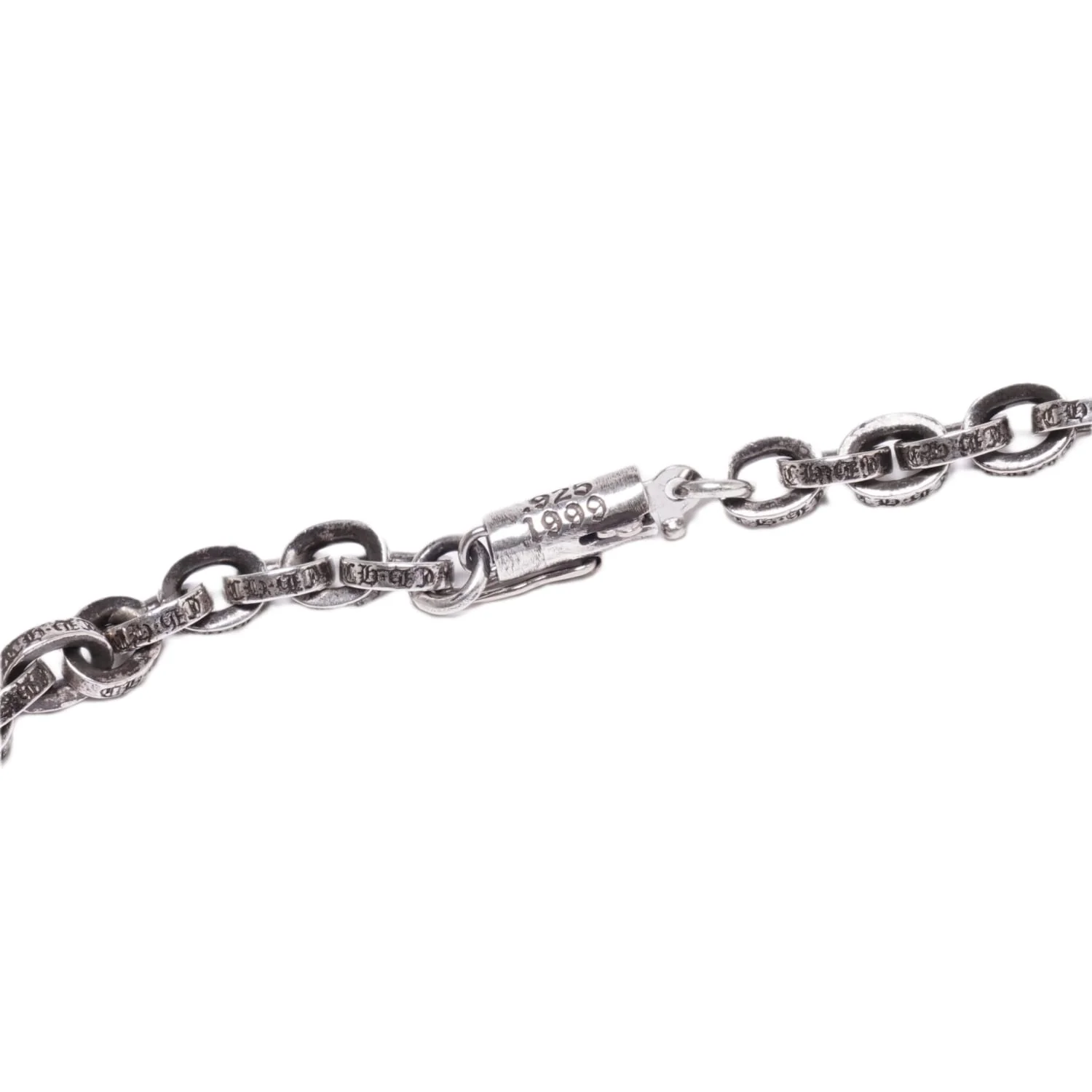 Chrome Hearts ''Double Cross Pendant' Paper Chain 20in. Necklace - Image 4