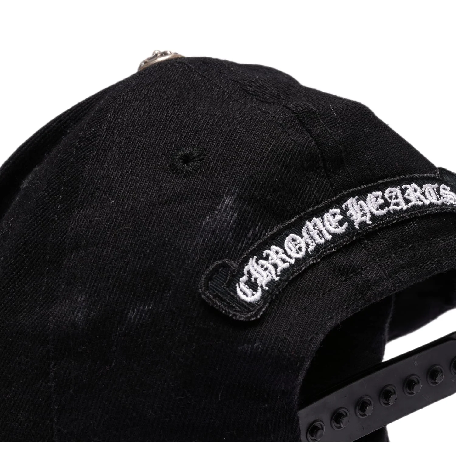 Chrome Hearts Embroidered Fleur Scroll Logo Hat - Image 4