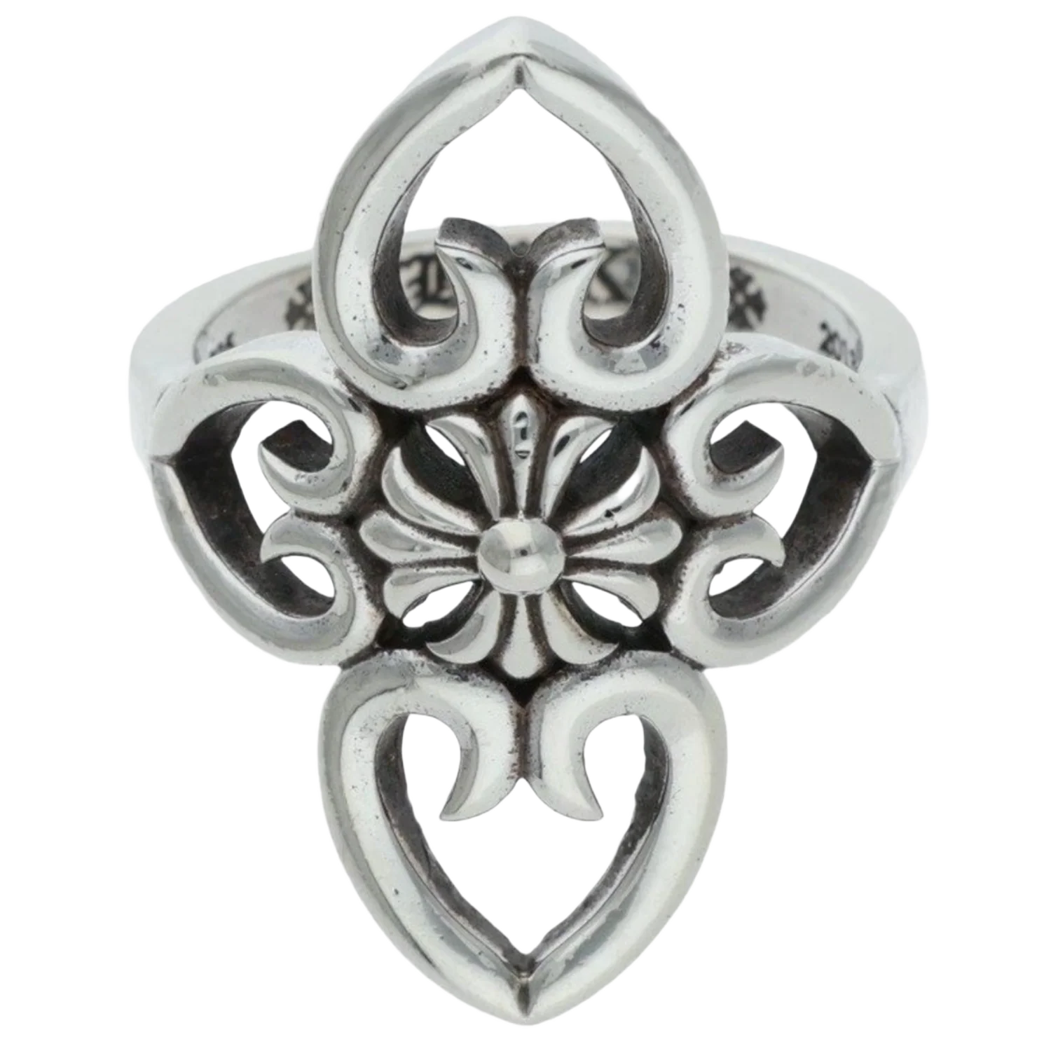 Chrome Hearts 'Filigree Heart' Silver Ring