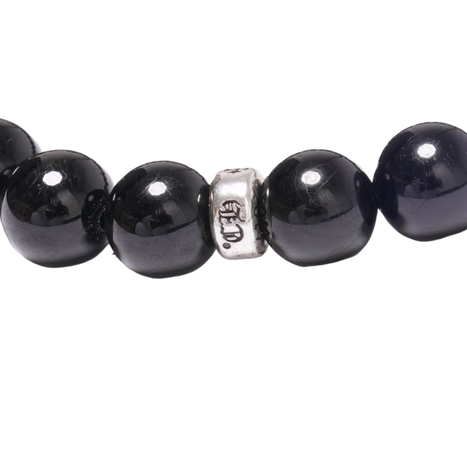 Chrome Hearts 'Floral Heart Pendant' Beaded Bracelet - Image 2
