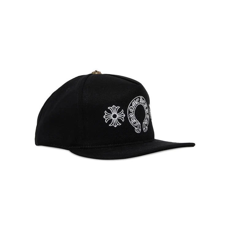 Chrome Hearts 'Horseshoe' Black Snapback Hat - Image 2