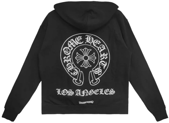 Chrome Hearts 'Los Angeles Horseshoe Logo' Zip Up Hoodie - Image 2