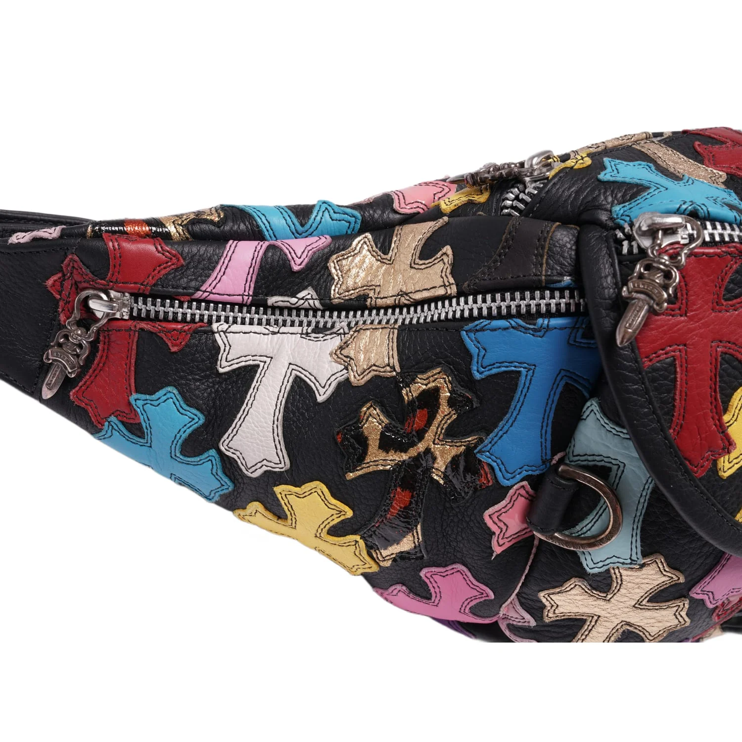 Chrome Hearts 'Multicolor' Cross Patch Snat Bag - Image 3