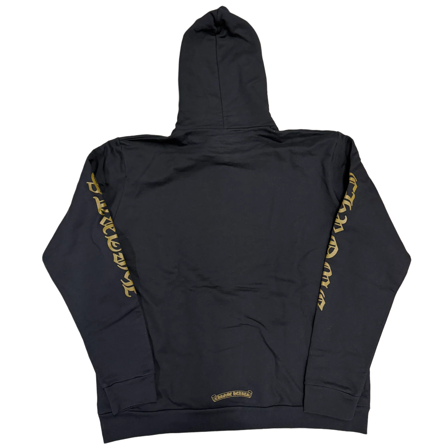 Chrome Hearts 'Olive' Vertical Logo Hoodie - Image 2