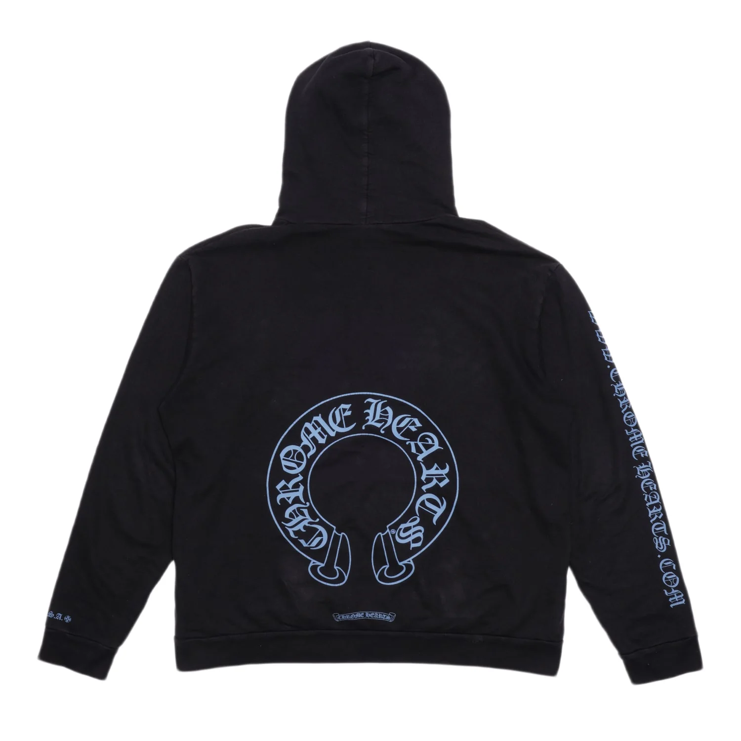 Chrome Hearts 'Online Exclusive' Black/Blue Hoodie - Image 2