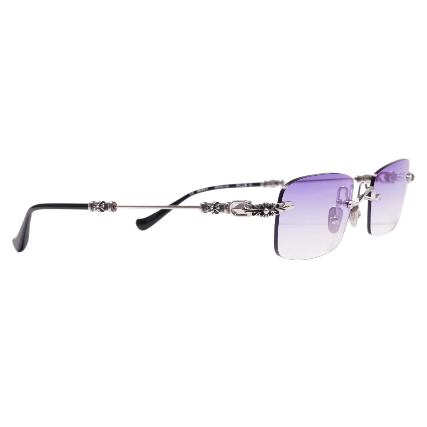 Chrome Hearts 'Pills III Blue' Black/Silver Sunglasses - Image 5