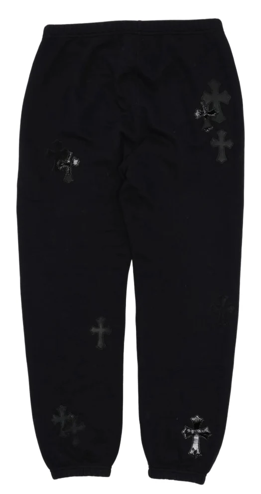 Chrome Hearts 'Ponyhair Multicross' Black Sweatpants - Image 2