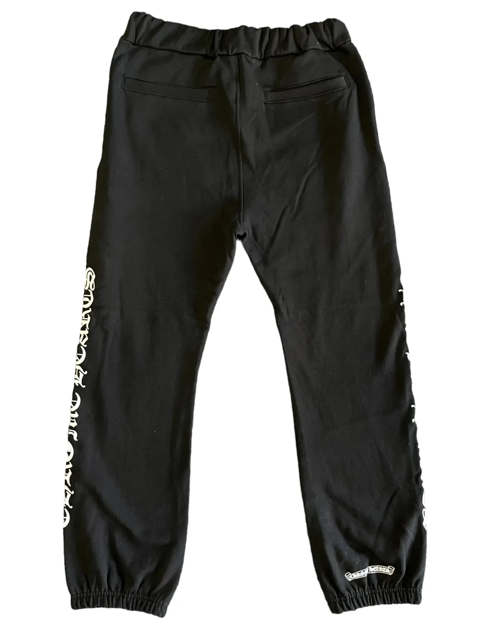 Chrome Hearts 'Scroll Logo' Black Sweatpants - Image 2