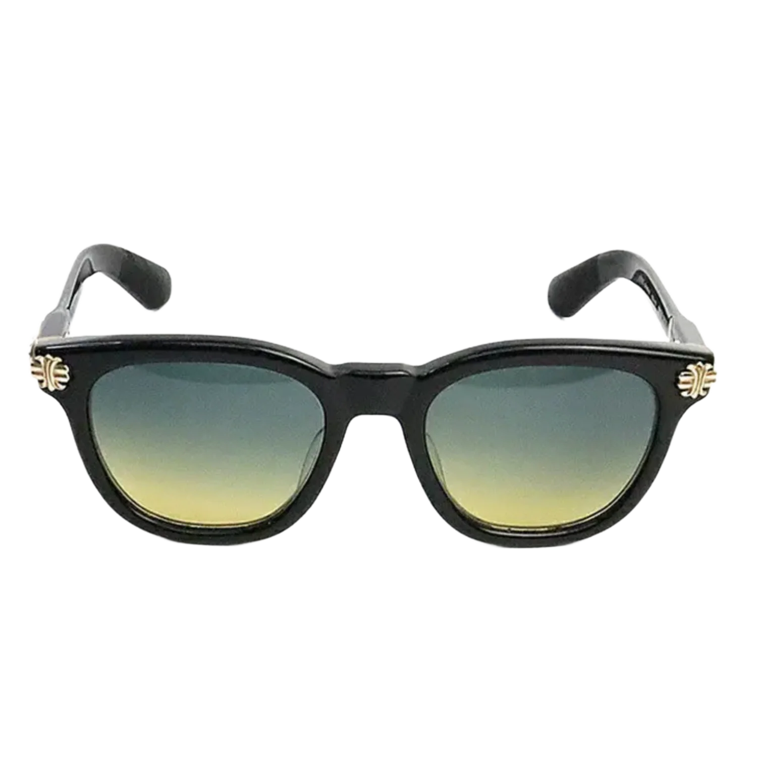 Chrome Hearts 'Smoke Show' Black and Gold Sunglasses