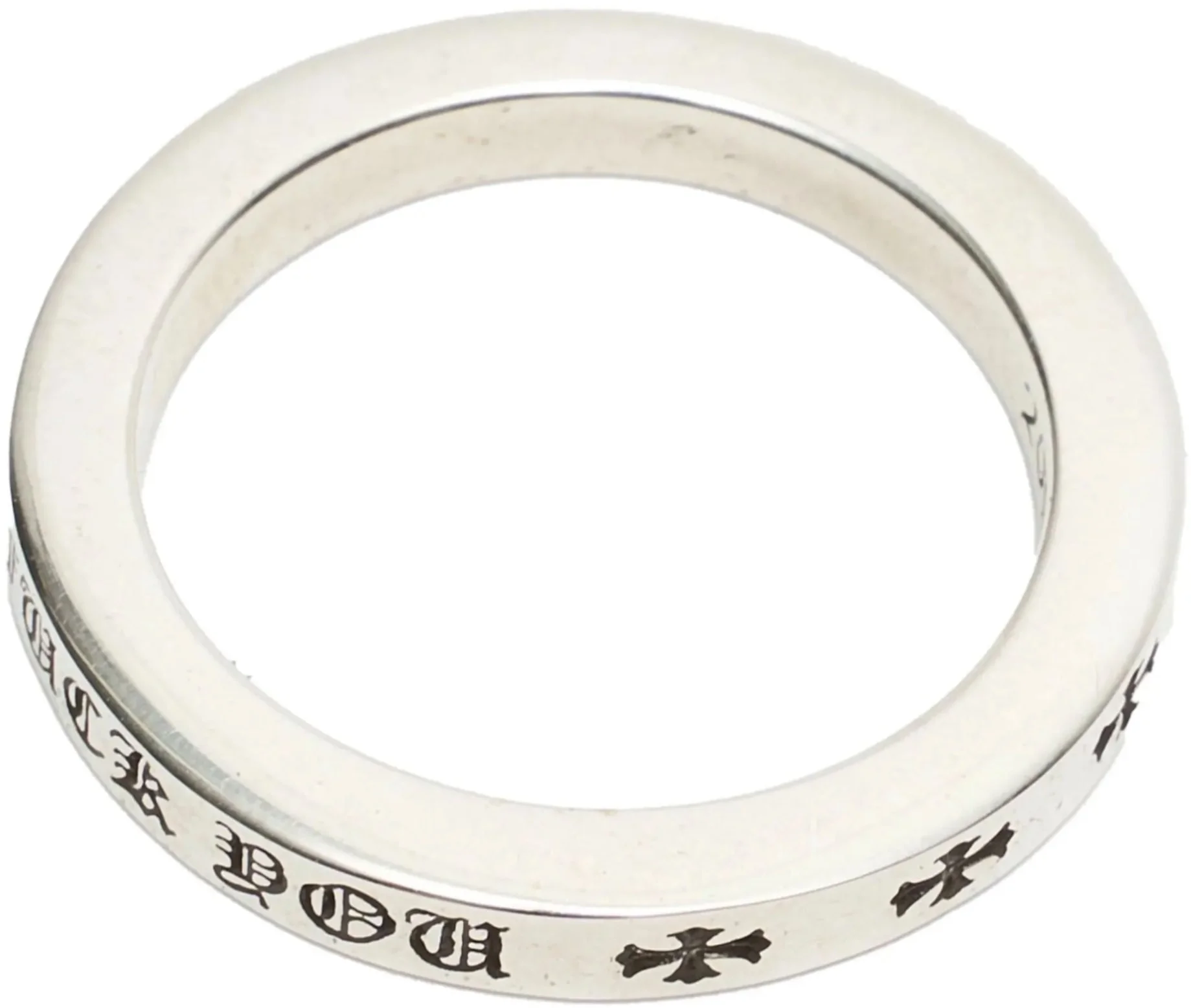 Chrome Hearts 'Spacer' Las Vegas 3MM Silver Ring - Image 2
