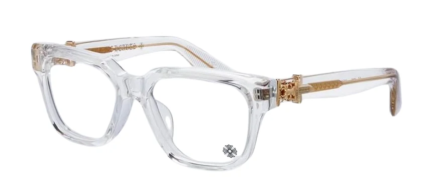 Chrome Hearts 'Vagillionaire II' 18k Gold Crystal Glasses
