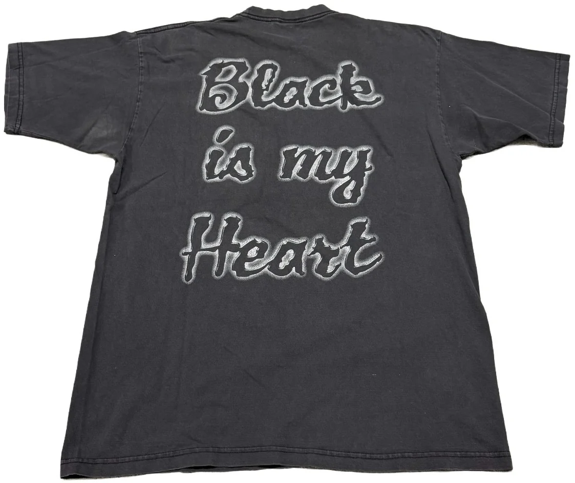 Cradle of Filth 'Black Is My Heart' Vintage Black Tee - Image 2