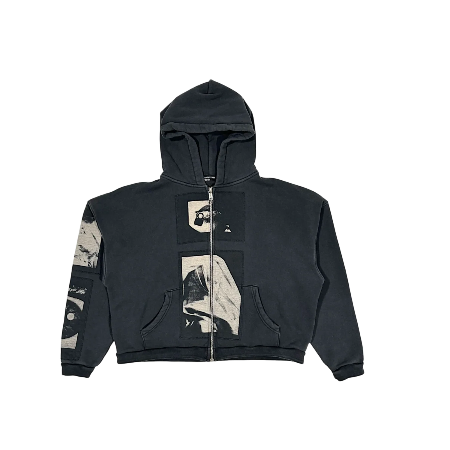 Enfants Riches Déprimés 'Madonna Assemblage' Black ZIp Up Hoodie
