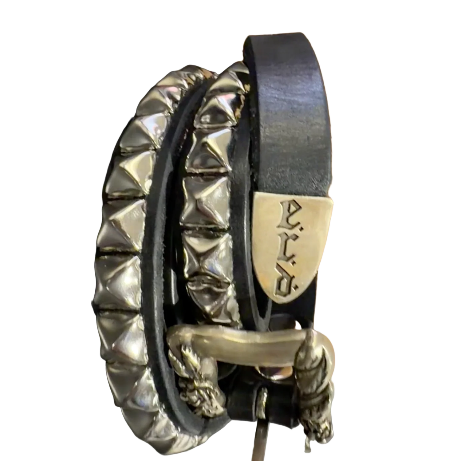 Enfants Riches Déprimés 'Studded Leather' Black Belt - Image 2