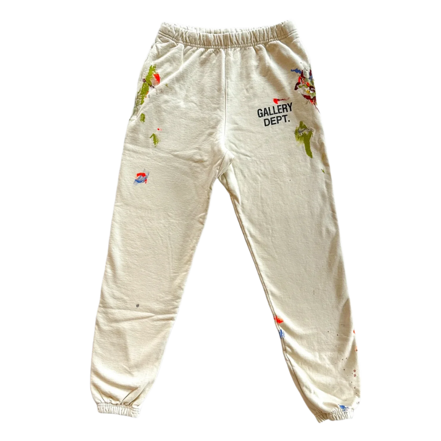 Gallery Dept Beige Paint Splatter Sweatpants - Image 2
