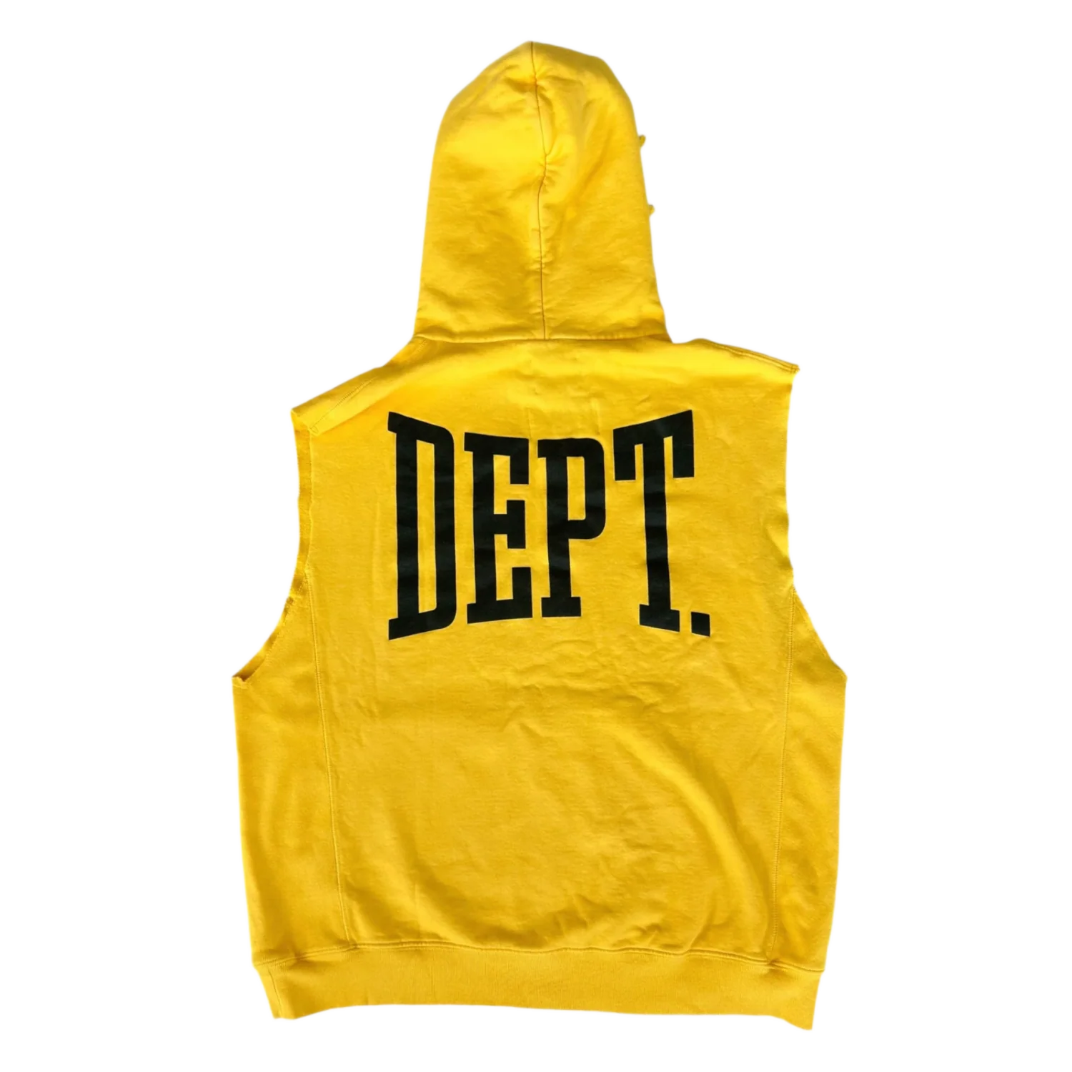 Gallery Dept 'Yellow' Cutoff Logo Hoodie - Image 2