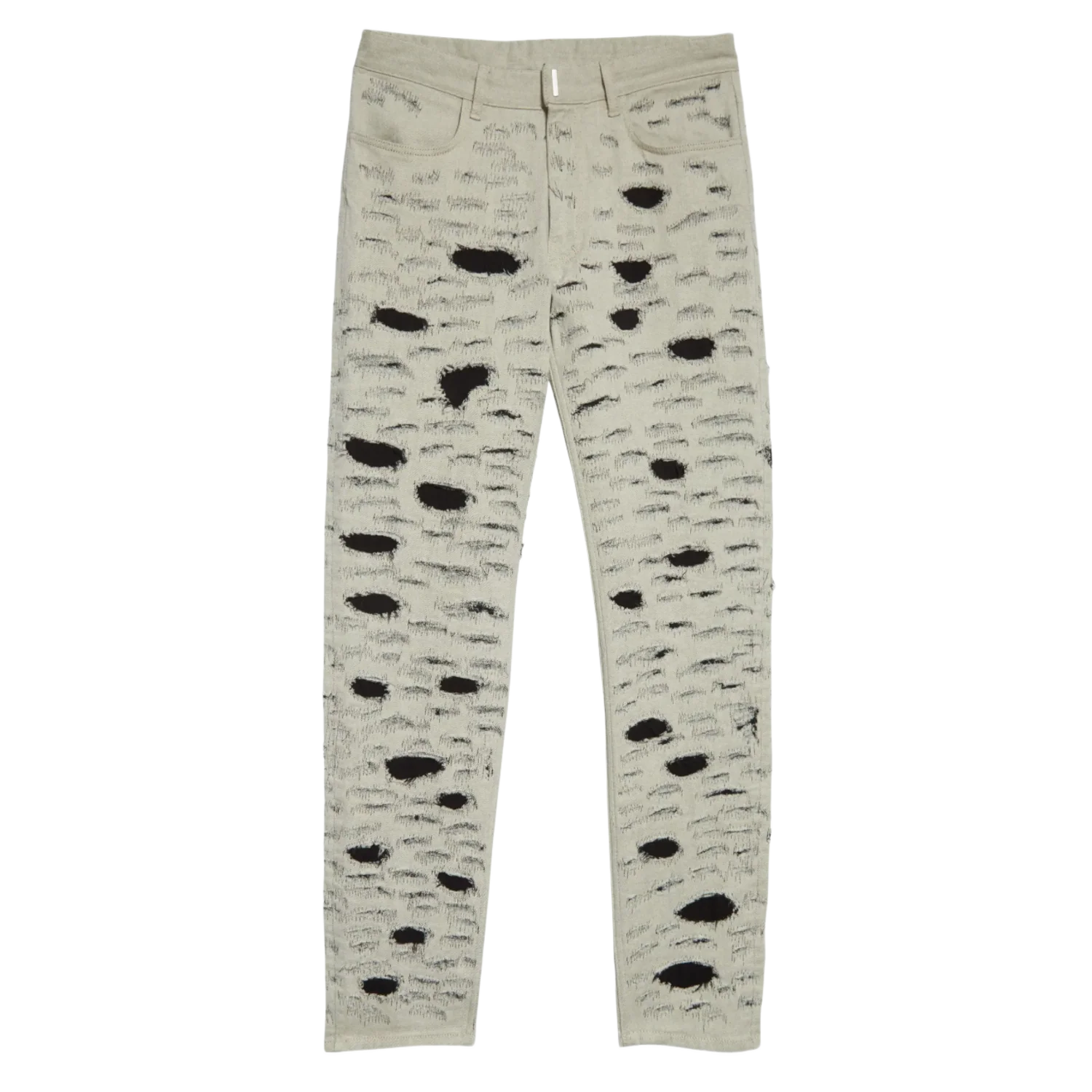 Givenchy Disney '101 Dalmatians' White Distressed Jeans