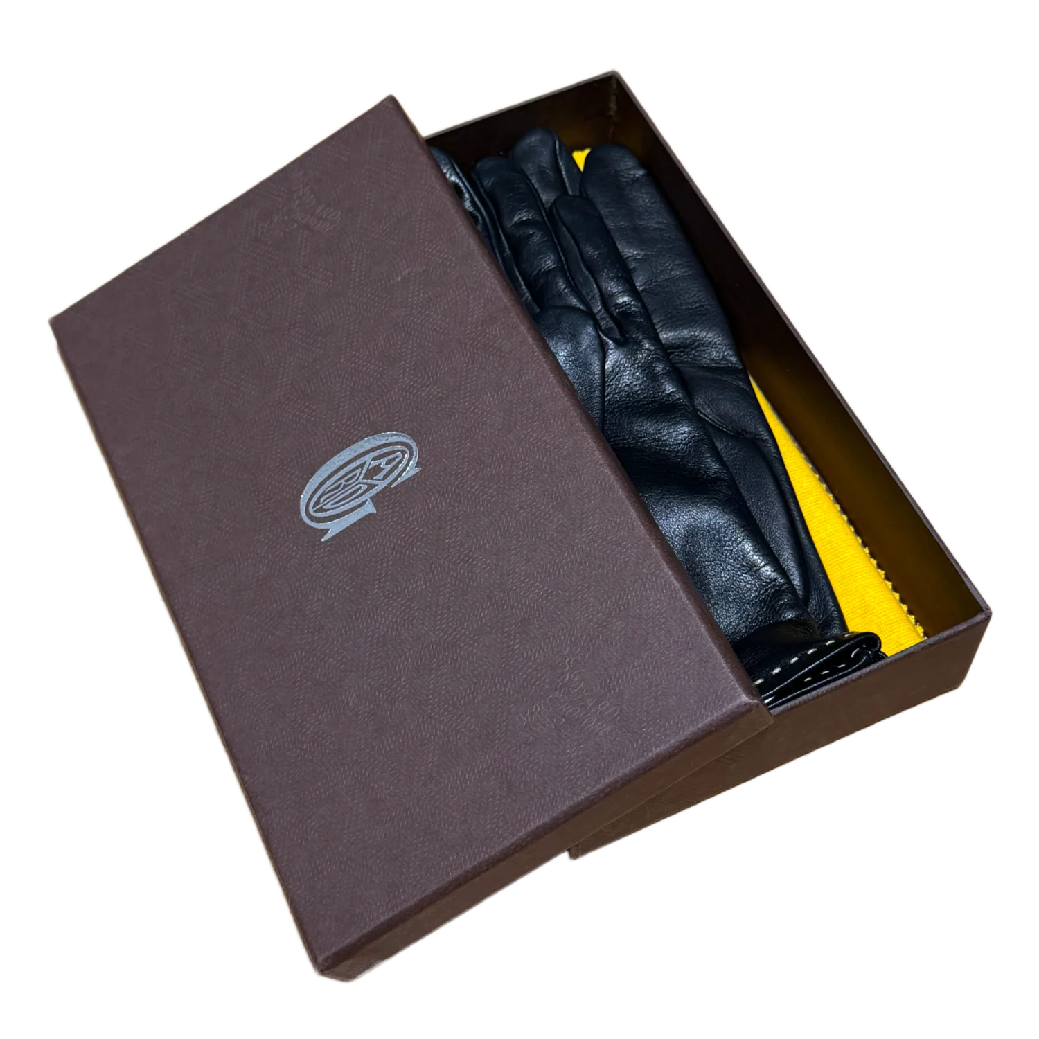 Goyard 'Black' Leather Driving Gloves - Image 3