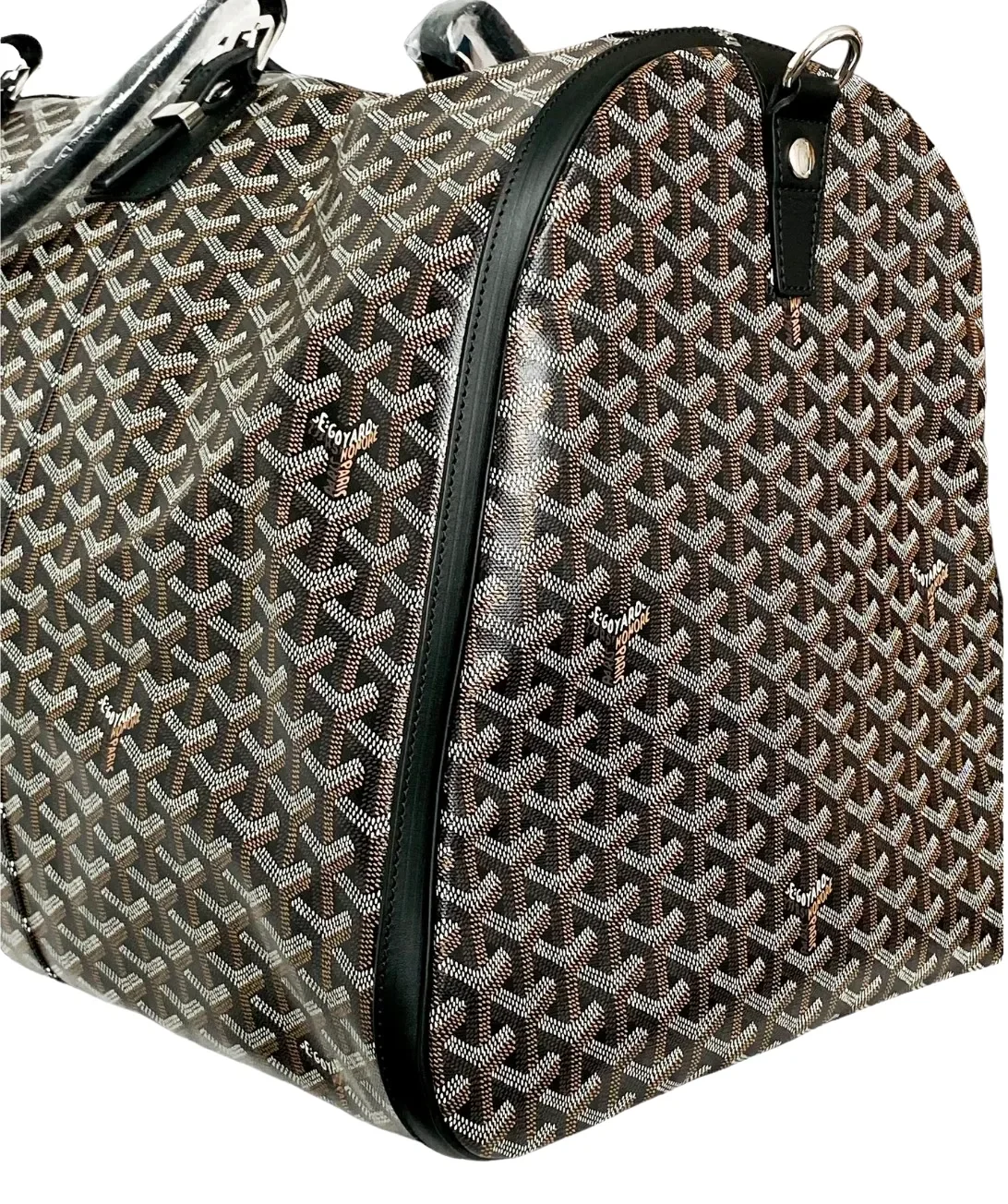 Goyard 'Boston 60' Black Duffle Bag - Image 2
